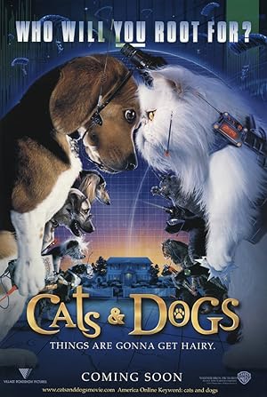 Poster: Cats and Dogs /Als Kat en Hond